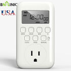 125V 15A BN-LINK LCD display in Programmable Digital Timer Outlet Switch 7 Days