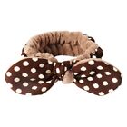 Plush Dot Bows Headband Cute Leopard Print Hairband Elastic Hair Accessories