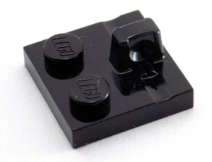 8 LEGO Black Hinge Plate 2 x 2 with 1 Locking Finger on Top (92582) - 8 Pieces - Bild 1 von 1