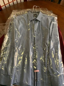 Men's Large YD Dress Shirt Large Slim Fit Long Sleeve Button Down - Picture 1 of 18
