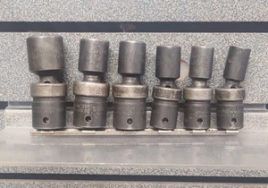 Snap-On 6 Pc 3/8" Drive 6 Point Swivel Impact Sockets | SAE 1/2 - 15/16 IPL16-30 - Picture 1 of 10