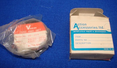 77' 78' 79' KAWASAKI KZ400 moto PASTILLAS FRENO DELANTERAS ----- VESRAH Foto 1 de 2