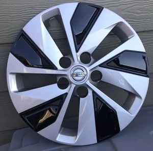 OEM 2019 NISSAN ALTIMA16" 5 SPOKE SILVER / BLACK HUBCAP 40135 6CA0B Free S&H - Picture 1 of 5