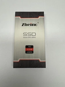 Zheino 512GB SSD M3 mSATA - Internal Mini SATA SSD Drive 3D Nand Flash SSD - Picture 1 of 3