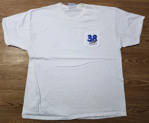 Vintage 2003 NASCAR Elliott Sadler #38 M&M's Racing Double Sided T Shirt Size XL Cover