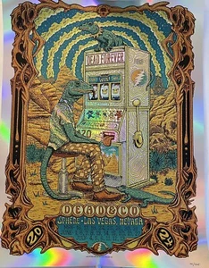 DEAD AND COMPANY FOIL POSTER SPHERE LAS VEGAS 2024 OWEN MURPHY #131/335 SLOTS - Picture 1 of 4