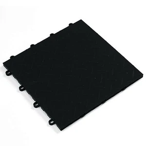 QUICK DIAMOND INTERLOCKING TILES-BLACK / GARAGE FLOORING /EXPO/ MOBILE DISPLAYS - Picture 1 of 8