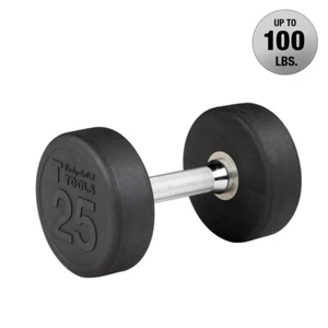 Body-Solid Premium Round Rubber Dumbbells, from 5 to 100 lb. - Picture 1 of 161