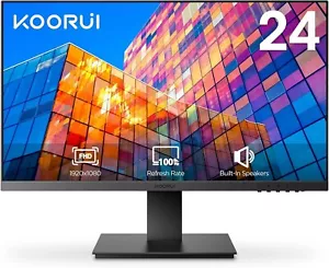 KOORUI 24" P01 FHD Monitor, 100Hz, Speakers, Eye Care, HDMI/VGA - Picture 1 of 8