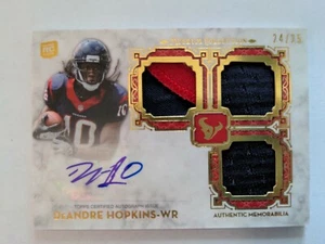 2013 Topps Museum Triple Patch Auto DeAndre Hopkins 24/25 Cardinals - Picture 1 of 4
