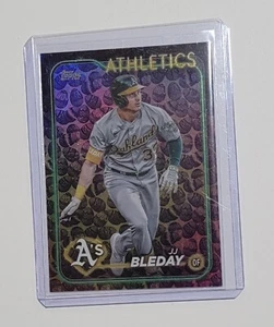 2024 JJ Bleday Topps Series 1 Holiday Easter Eggs Foil Parallel #147 Athletics - Picture 1 of 2