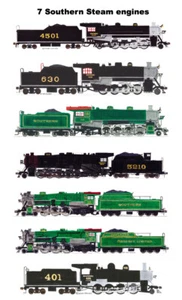 Locomotoras de vapor Southern Railway 7 imanes Andy Fletcher - Imagen 1 de 1