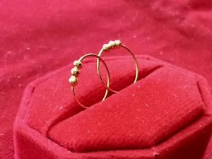 Orecchino Oro 18K Thailandia Oro Giallo 0,28 Grammi 75% Orecchino Oro per Donna Ragazza - Foto 1 di 9