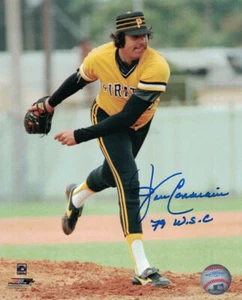 John Candelaria Autographed Pittsburgh Pirates 8x10 Photo Yellow WS Champs 19985 - Picture 1 of 1