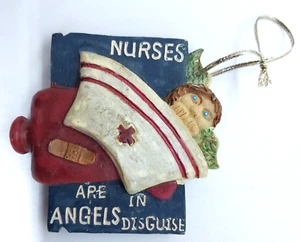 Nurses Are Angels In Disguise Christmas Tree Ornament - Picture 1 of 5