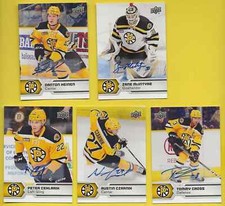 2017-18 Upper Deck AHL Providence Bruins AUTOGRAPHS Team Set (5)