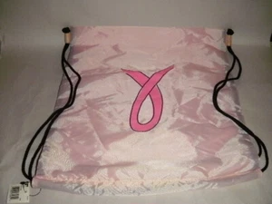 MUNDI ROSA BRUSTKREBSBEWUSSTSEIN NYLON TASCHE RUCKSACK SACK BAND KORDELZUG - Bild 1 von 7