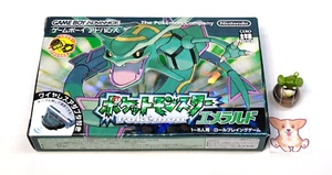 Pokemon Esmeralda con Adaptador GBA Nintendo Gameboy Advance Box Japón NTSC-J Bueno - Imagen 1 de 13