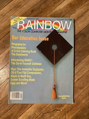 The Rainbow Sep 1989 Our Education Issue The Color Computer Monthly Magazine - Image 1 of 3