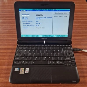 Toshiba NB200-11L ,Intel Atom ,10.1 ,NO HDD,NO BATTERY,TESTED TO BIOS ONLY (13) - Picture 1 of 18