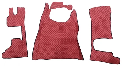 Bordeaux Fußmatten Eco Lederbezüge Für DAF XG/XG+ 2021+ Lkw Linkslenker - Bild 1 von 2