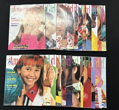 Lot 24 AMERICAN GIRL magazines 1 w/ Doll  most 1994-1998 Foto 1 de 4