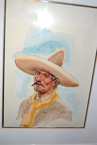 Clean little watercolor "Commacharro" by western artist Joe Beeler (1931 - 2006) - Picture 1 of 7