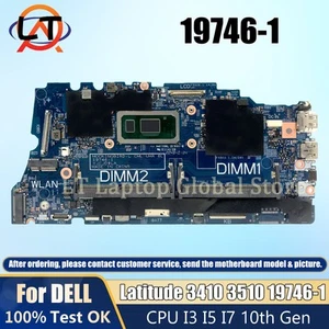 For DELL Latitude 3410 3510 19746-1 Laptop Motherboard i3 i5 i7 CPU tested - Afbeelding 1 van 6