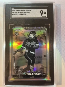 2024 Topps Chrome Update Series - Negative Refractor Jackson Holliday (RC) SGC 9 - Picture 1 of 6