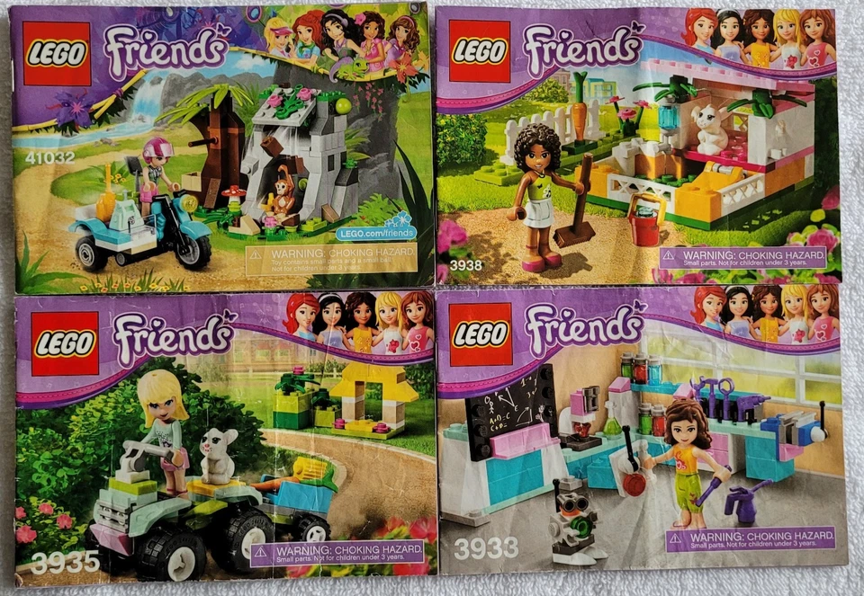 4 различных LEGO друзей набор 2 руководства только (v. изящный) - Изображение 1 из 1