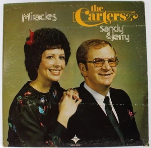 "Miracles" The Carters Sandy & Jerry Gospel Album LP Signed - Picture 1 of 2