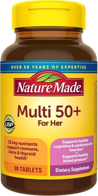 Nature Made Multivitamin For Women 50+ (90 Tablets) - Image 1 of 4