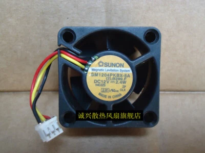 1pcs  SUNON GM1204PKBX-8A 4020 12V 2.4W 40mm Suspension Cooling Fan 3pin - Image 1 of 2