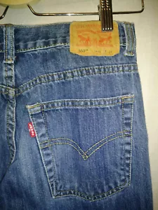 Jeans Levis 550 14 pulgadas talla niño (o niña) calce relajado lavado oscuro 28 cintura 27 pulgadas - Imagen 1 de 11