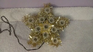 Topper Árbol de Navidad 11 Oropel Oro Claro 5 Puntos Estrella con Caja Original EX343 - Imagen 1 de 4