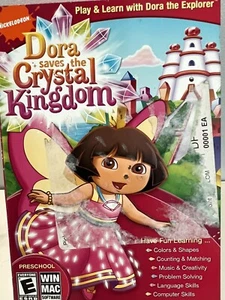 DORA SAVES THE CRYSTAL KINGDOM Pre-School Play Learn CD-ROM Nickelodeon Win/Mac - Picture 1 of 3