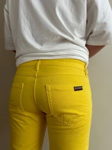 Napapijri Men’s Chino Jeans yellows o Pants Trousers Cotton Button Fly Men W 36 - Picture 1 of 23