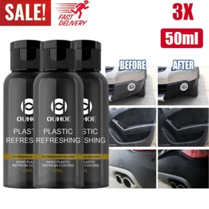 3X Car Plastic Revitalizing Coating Agent Refreshing Refurbish - Auto Part SET - Picture 1 of 11
