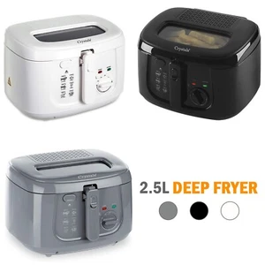 2.5L Deep Fat Fryer Chip Electric Non-Stick Pan & Safe Basket Handle With Window - Picture 1 of 21