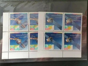 West Germany 1991 Europa. Europe in Space set of 2 in blocks of 4, MNH - Picture 1 of 1