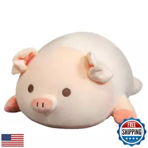 lannery Pig Stuffed Animal Hugging Pillow, Soft Fat Pig Plush Toy Gifts for K - Picture 1 of 5