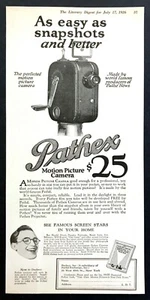1926 Harold Lloyd & Simple Compact Pathex Movie Camera photo vintage print ad - Picture 1 of 1