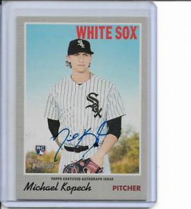 2019 Topps Heritage Michael Kopech Real One Autograph Blue Ink #ROA-MKO NM