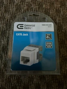 Commercial Electric CAT6 Jack - New - Photo 1/3