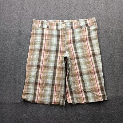 Pantalones Cortos De Colección Para Mujer Pequeños Madrás Cuadros Hechos en EE. UU. Grunge Patinador Punk Foto 1 de 4