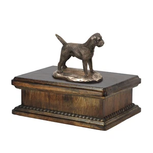 Border Terrier wooden low urn Art-Dog - Bild 1 von 7