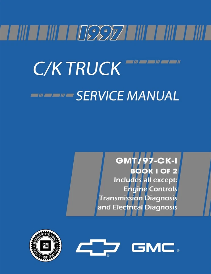 Chevrolet y GMC 1997 C/K Truck manual de servicio (2 libros) Foto 1 de 4
