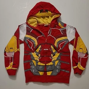 Marvel The Amazing Iron Man Costume Hoodie: Europe size 130 = US Kids 6/7 - Picture 1 of 7