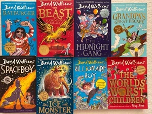 8 David Walliams Bundle Books Bulk Lot The World's Worst Children Ice Monster ++ - Picture 1 of 9