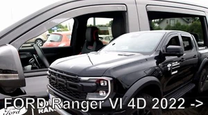 IN-CHANNEL WINDOW VISORS FOR FORD RANGER 2024-UP - Picture 1 of 3
